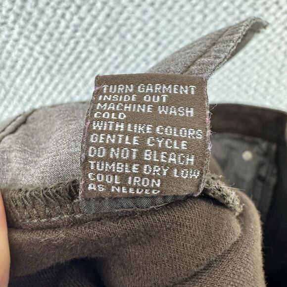 J McLaughlin Pants Women 12 Brown Mid Rise Slim Pockets Stretch Button Zip - Picture 15 of 15